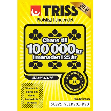 lösa in trisslott